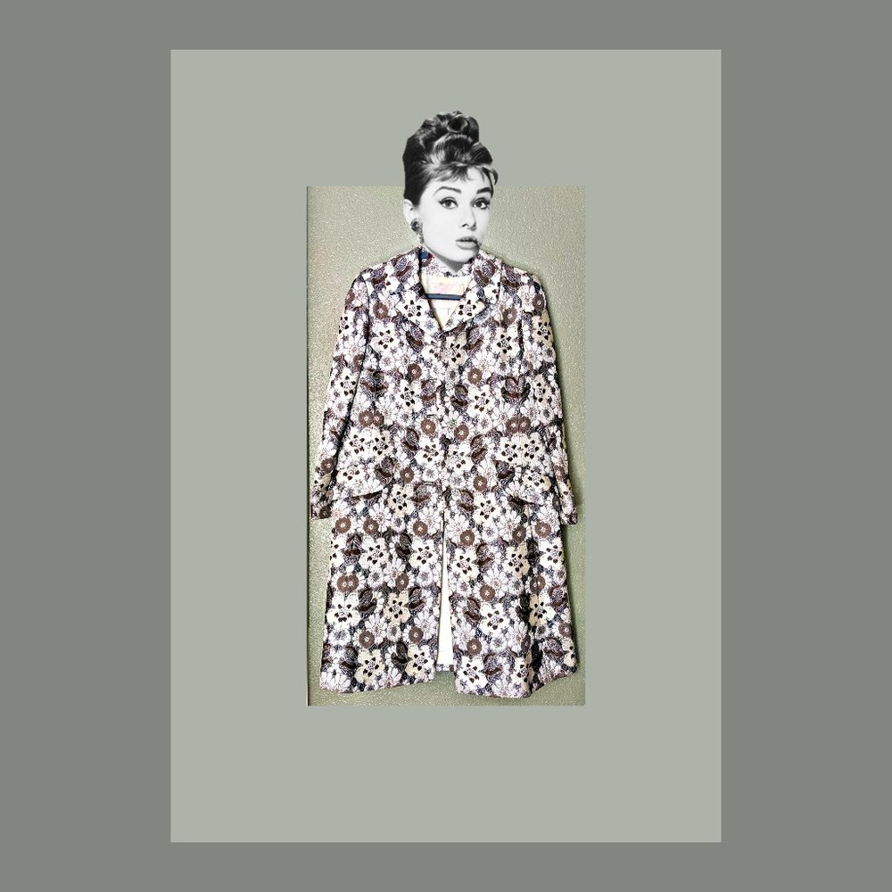 Fabulous Vintage 1950’s Brocade Cocktail Coat